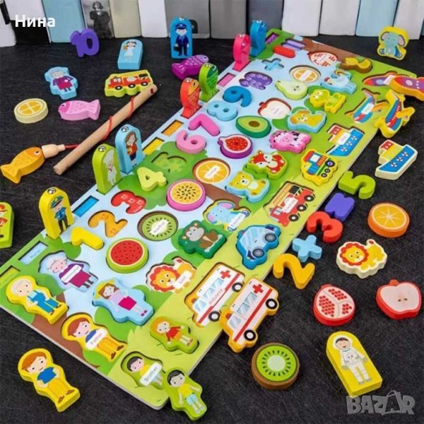 Дървена образователна игра , снимка 1