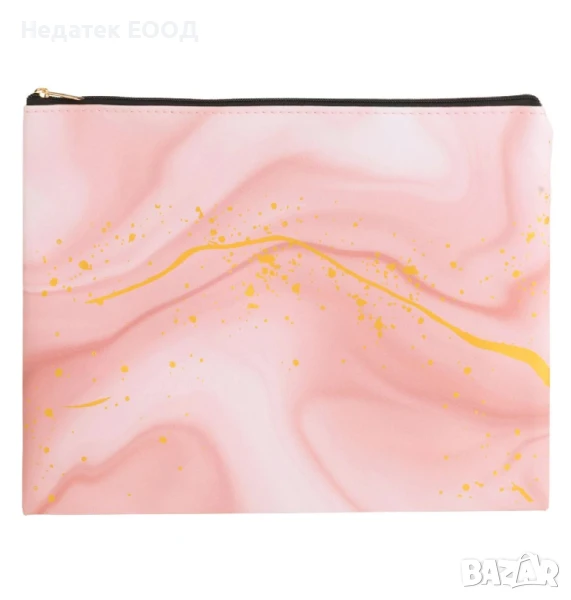 Несесер за таолетни принадлежности, Розов, 24x18см., снимка 1