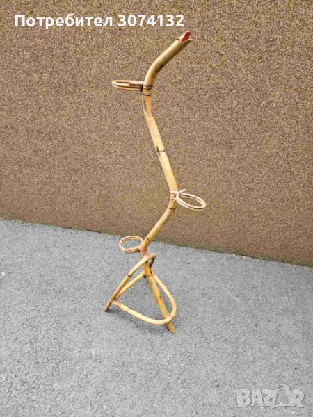 Стойка за цветя от естествен бамбук, снимка 1