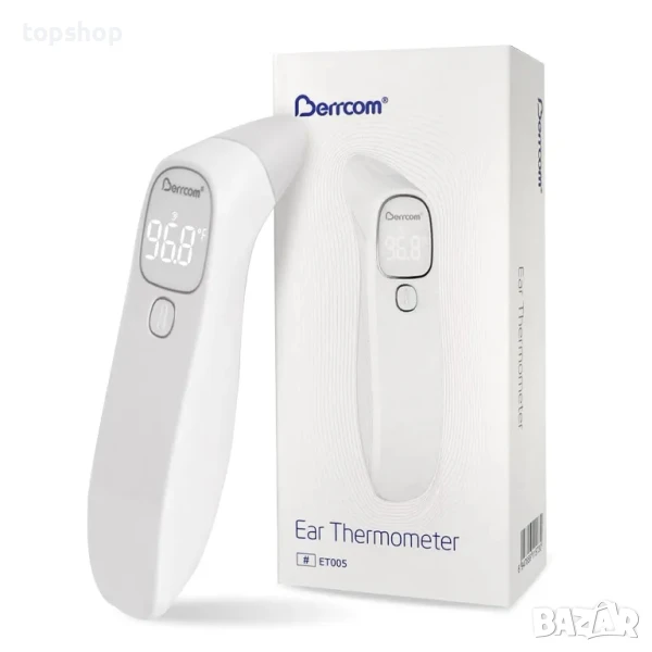 НОВ Безконтактен Термометър Berrcom et005с LED дисплей, отчитане за 1 секунда автоматично изключване, снимка 1