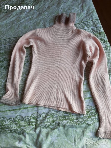 Розово плетено поло, снимка 1