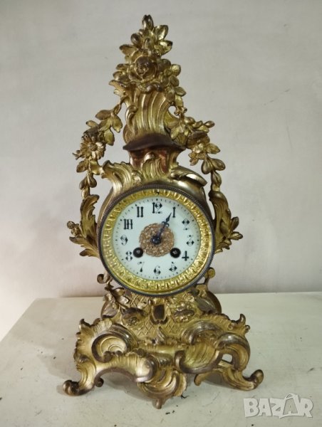 Каминен часовник рококо, снимка 1