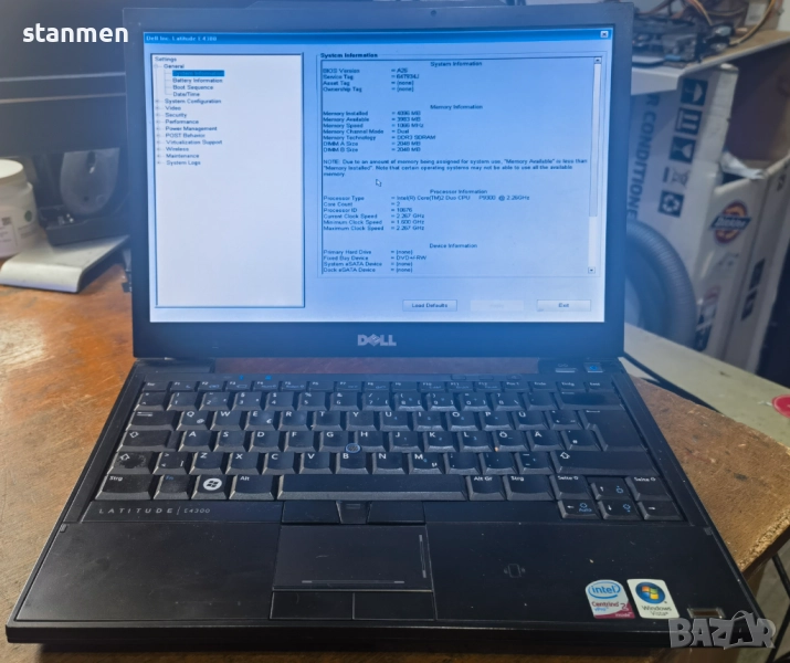 Продавам лаптоп Dell Latitude e4300 работещ на части , снимка 1