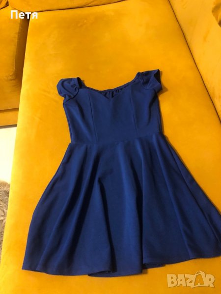 Дамска рокля - кралско синьо, снимка 1