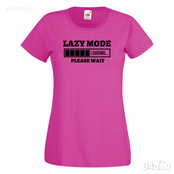 Дамска тениска,Lazy Mode Loading,Loading,Please wait,батерия,Изненада,Подарък, снимка 1
