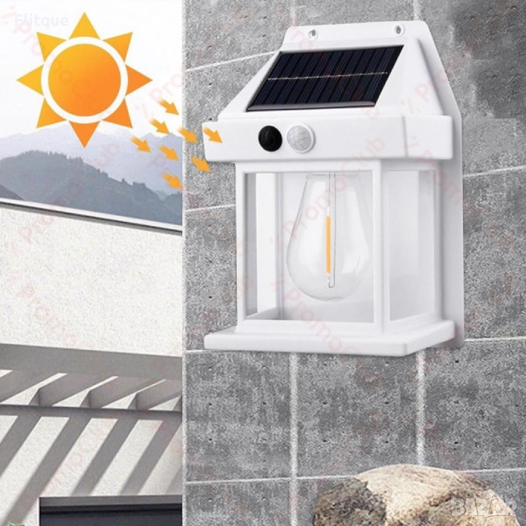 Декоративна соларна сензорна лампа с крушка BK-888, снимка 1