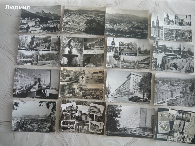 Стари черно-бели картички от Европа, снимка 1