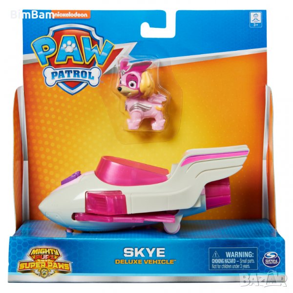 Количка Skye Deluxe Vehicle Mighty Pups / Paw Patrol / Пес патрул / ORIGINAL, снимка 1