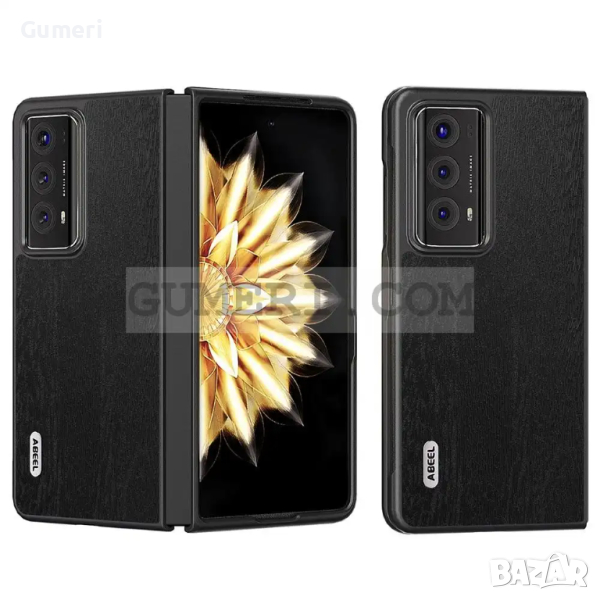 Твърд Кейс - Кожен За Huawei Honor Magic V2, снимка 1