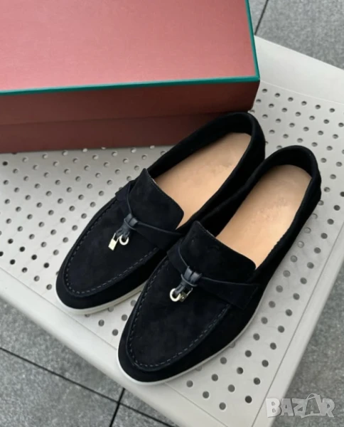 обувки от естествен велур loro piana, снимка 1