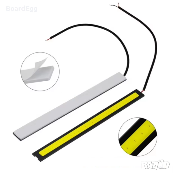 LED COB водоустойчиви DRL ленти, снимка 1