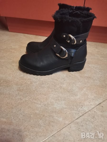 Черни боти с нисък ток, снимка 1