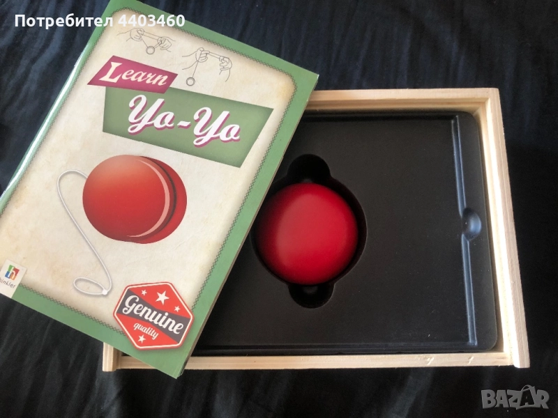 Йо-йо в дървена кутия, снимка 1