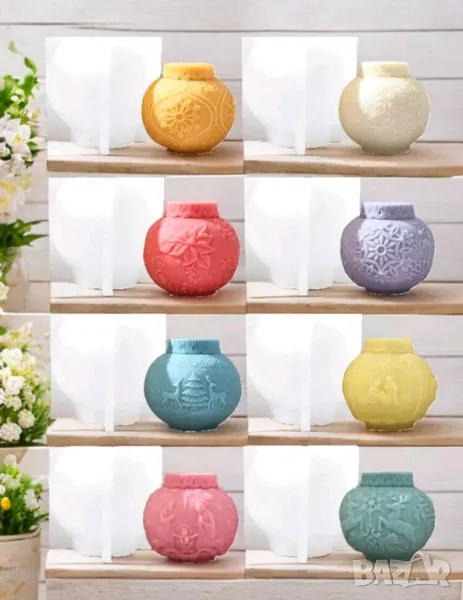 Молд свещи коледни топки различни видове , снимка 1