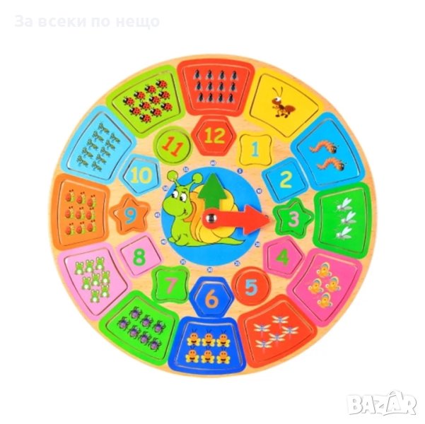 ✨Дървен часовник (пъзел), снимка 1