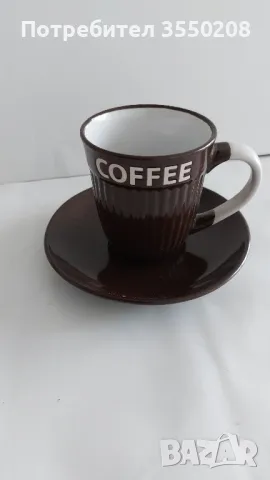 Чаши за кафе с чинийка, нови, снимка 4 - Сервизи - 50015724
