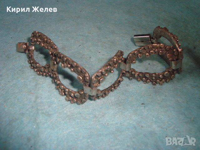 ДЕБЕЛО ПОСРЕБРЕНА ВИНТИДЖ АРТ ГРИВНА от БЛАГОРОДНА НЕРЪЖДАЕМА СТОМАНА ХУДОЖЕСТВЕНА ИЗРАБОТКА 27428, снимка 9 - Антикварни и старинни предмети - 35100966