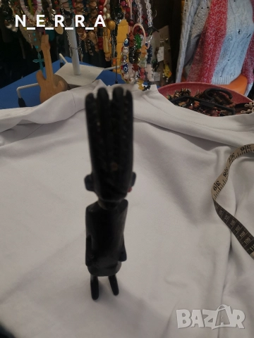 Дървена африканска фигура, снимка 2 - Декорация за дома - 52611057