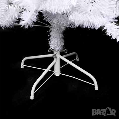 Коледна елха бяла 1.5м с 400 клона_1074072, снимка 4 - Други - 52330415