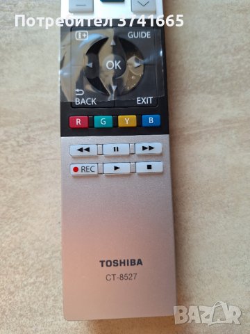 Оригинално дистанционно за телевизор Toshiba CT-8527 , снимка 2 - Дистанционни - 43021036