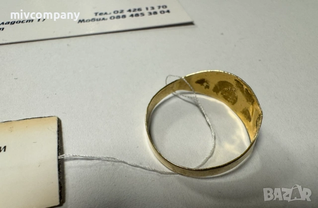 Златен пръстен 1.14гр., снимка 4 - Пръстени - 53273115