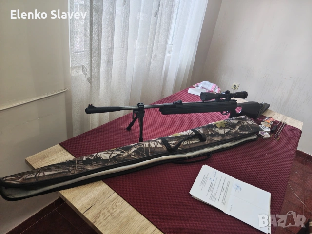 Въздушна пушка Hutsan Grizzly 125 5.5 със всички артикули към нея и въздушно нутало, снимка 15 - Въздушно оръжие - 53434373