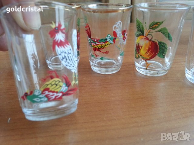 Стъклени чаши чашки , снимка 3 - Антикварни и старинни предмети - 37685635