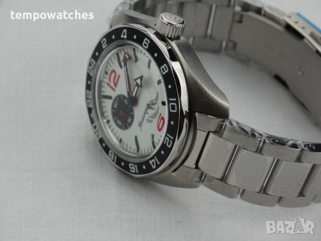 ВОСТОК КОМАНДИРСКИЕ АВТОМАТИЧЕН-GMT-FULL LUME  ref: 03099А, снимка 11 - Мъжки - 46851919