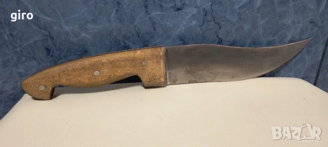 Стар голям масивен нож 37см., снимка 2 - Ножове - 53507559