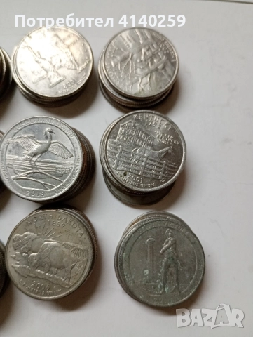 САЩ МОНЕТИ ЛОТ 1/4 Куортър долар 1999 - 2017 г , снимка 2 - Нумизматика и бонистика - 52410090