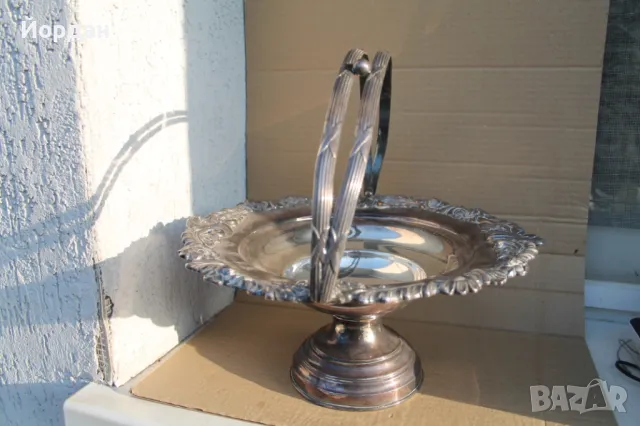 Посребрена масивна фруктиера, снимка 16 - Други - 47764621