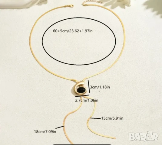 Златисто колие, снимка 3 - Колиета, медальони, синджири - 50570047