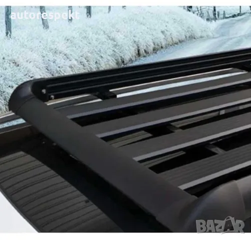 Багажник за покрив Aluminium 127х 96 х 9 см  - Черен 3 размера + напречни греди, снимка 6 - Аксесоари и консумативи - 48334035