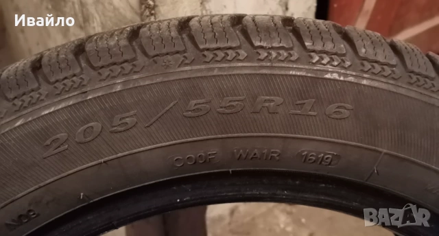 Продавам 1 брой зимна гума 205.55.16 дот 2019 Debica , снимка 3 - Гуми и джанти - 53472827
