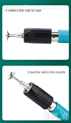 Ръчен пистолет със стоманени пирони пистолет за нитове инструмент за бетонна стена, снимка 7 - Други инструменти - 49536539