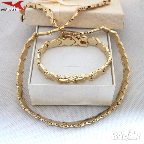 Комплект с 14К златно покритие 264184