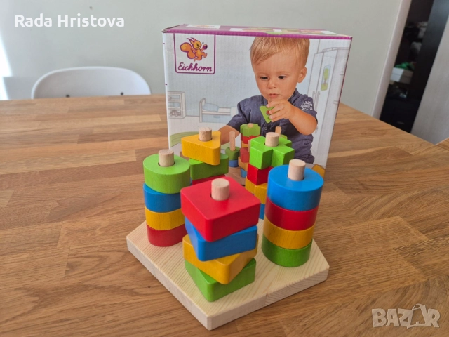 Дървени играчки и музикален килим за деца над 12 месеца, снимка 11 - Образователни игри - 52627483