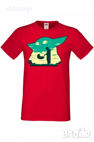 Мъжка тениска Star Wars mandalorian baby yoda 1,Междузвездни войни,Филм,Изненада,Подарък,Повод,, снимка 4 - Тениски - 37718105