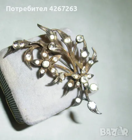 Антикварна сребърна брошка , снимка 9 - Антикварни и старинни предмети - 49262002