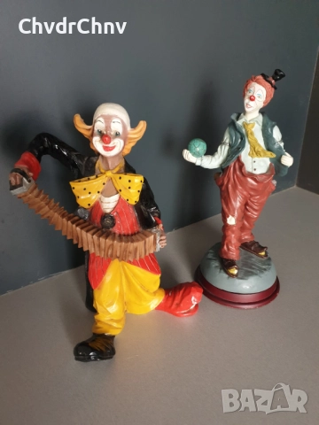 GILDE статуетки резин 29см-2кг/2бр колекционерска немска фигура на клоун