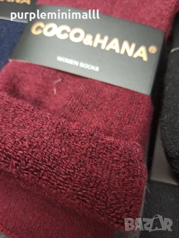 Дамски вълнени термо чорапи топли зимни, снимка 4 - Дамски чорапи - 51996685