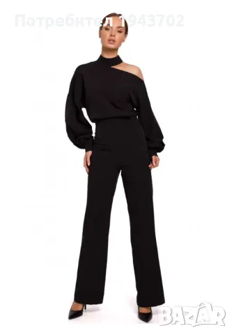 Елегантен дамски гащеризон в черен цвят M528 MOE