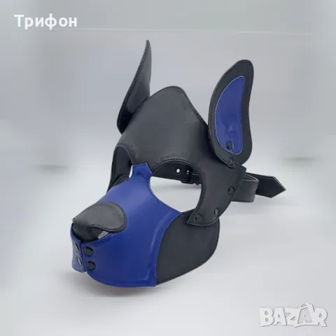 Кожена маска на куче  - секс играчка 
