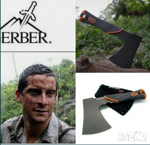 брадва Gerber туристическа тактическа военна лов къмпинг за оцеляване, снимка 7 - Градински инструменти - 37641958