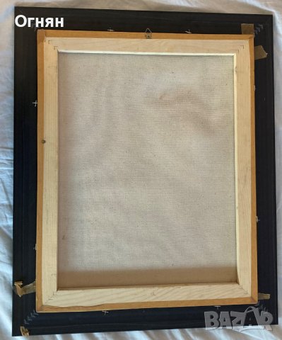 Маслен портрет в рамка полковник Васил Монев, снимка 2 - Антикварни и старинни предмети - 38040251