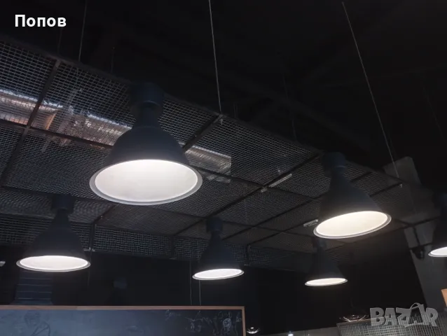 Индустриални емайлирани лампи, снимка 14 - Лампи за таван - 48484994