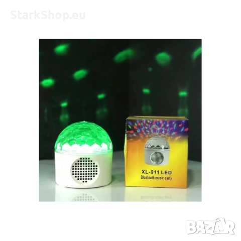 Преносима LED нощна диско лампа с Bluetooth колонка XL-911