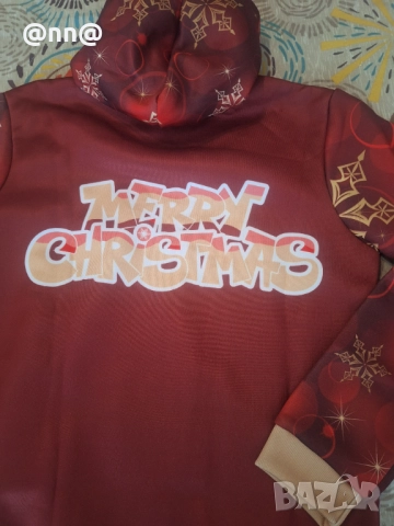 Нова ватирана коледна блуза/суитчър , снимка 6 - Суичъри - 52341894