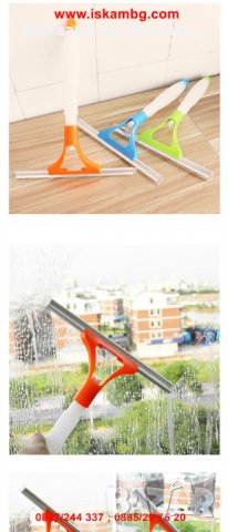 2в1 стъклочистачка за прозорци със спрей бутилка за вода/препарат - код 1952, снимка 7 - Други - 26903052