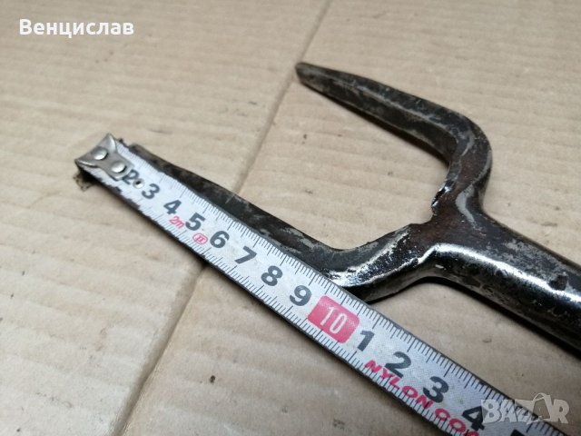 Стара Кована Наковалня За Клепане На Коси / НОМЕР 6'., снимка 6 - Антикварни и старинни предмети - 35525143